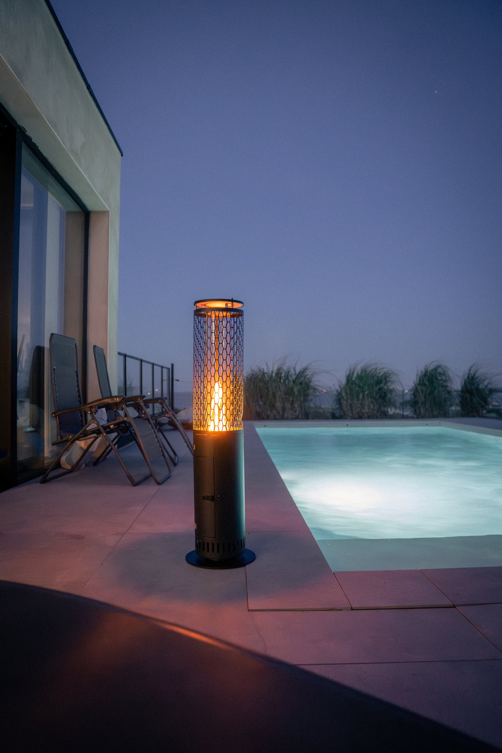 Brasero d’ambiance aux pellets Athènes