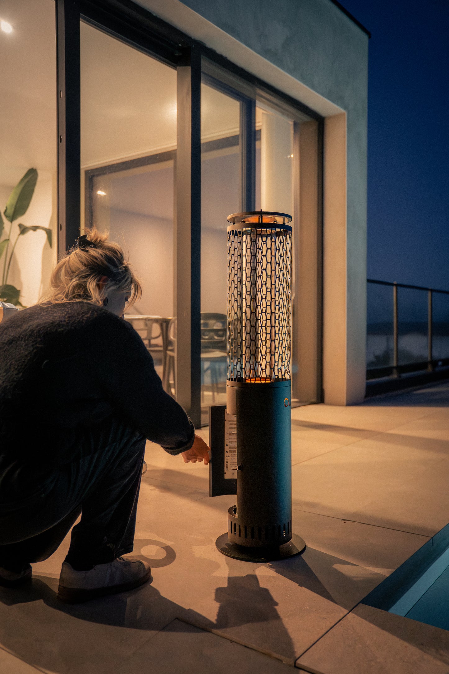 Brasero d’ambiance aux pellets Athènes