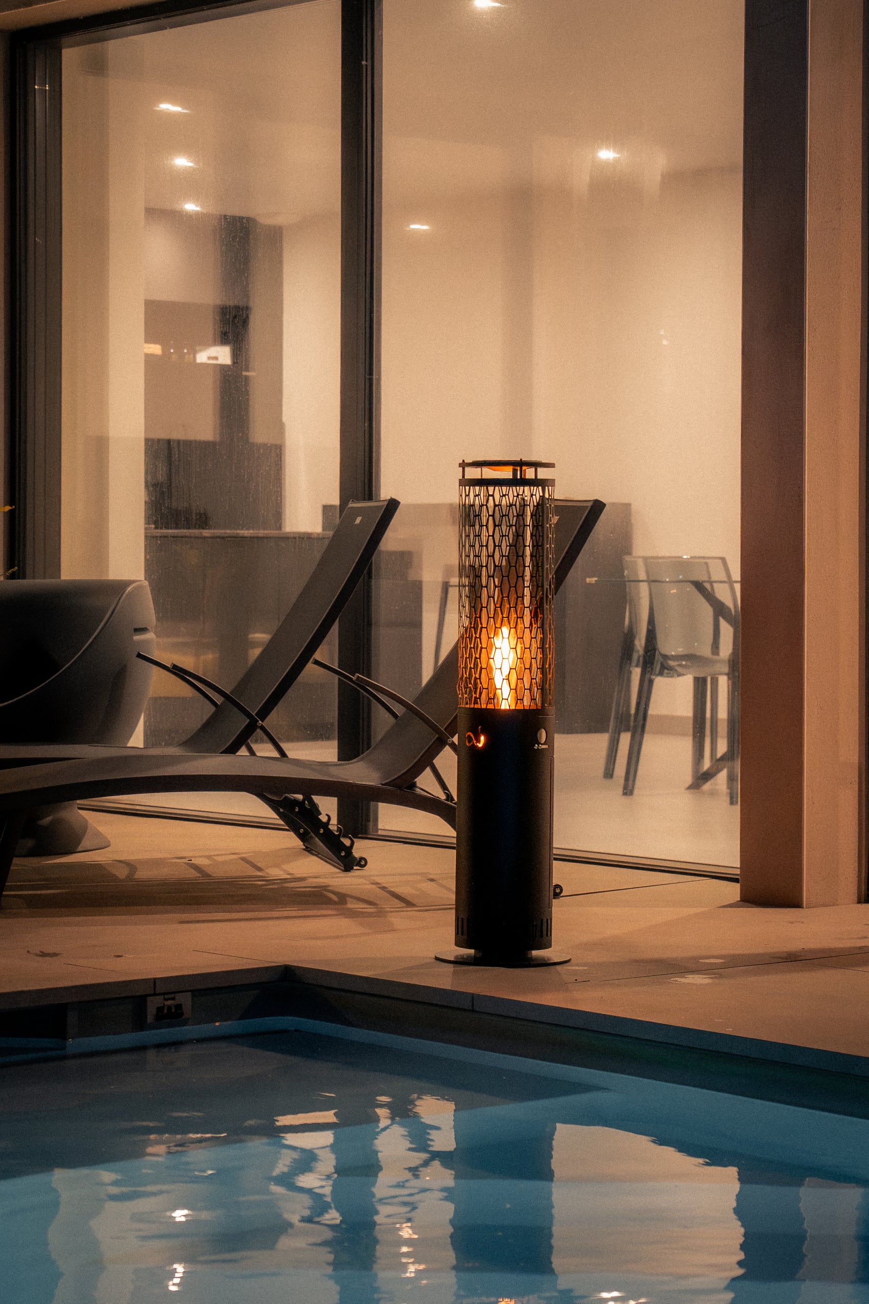 Brasero d’ambiance aux pellets Athènes