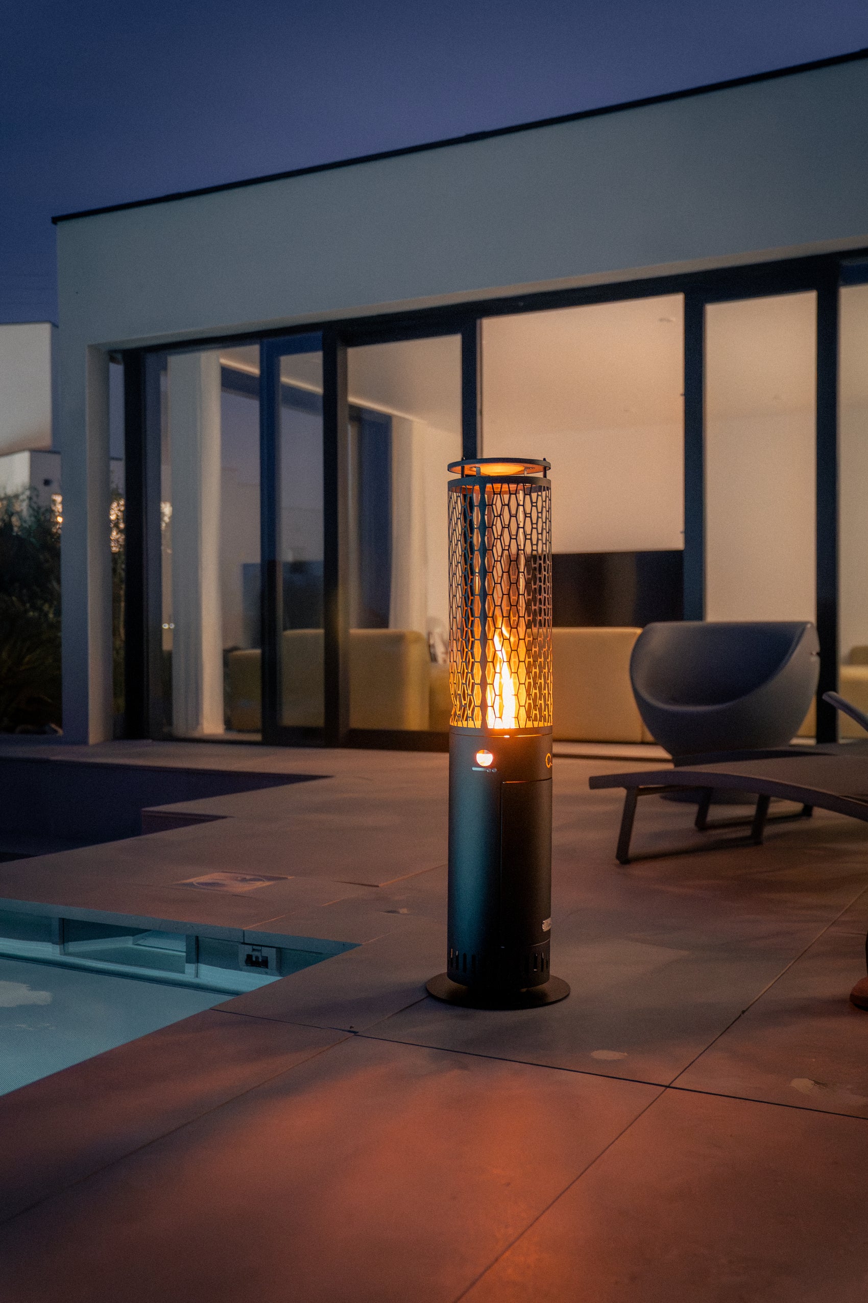 Brasero d’ambiance aux pellets Athènes