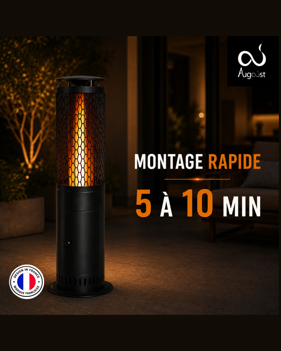 Brasero d’ambiance aux pellets Athènes